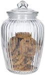 KitchenCraft Home Made Large Glass Storage Jar, 2.2 Litres - Clear