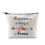 Nona Makeup Bag Nona Birthday Mother’s Day Gift Happiness is Being a Nona Travel Bag for Nona (Being A Nona Bag CA)