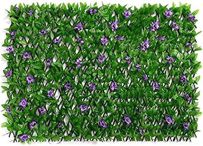 Artificial Ivy Fence Screening | Artificial Fake Wall Greenery Hedge Plant,Green Hedge Roll Privacy Hedging,Backdrop Decor Faux Fence Mat,Wall Greenery Backdrop Decor Faux Fence Mat