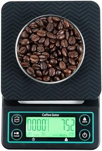 Coffee Gator Coffee Scale – Digital, Multifunctional, Weighing Kitchen Scale w/Timer & ﻿Large LCD for Food, Espresso and Drink