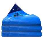 HARP 200 GSM (21 x 18 ft) Tarpaulin Tirpal Tadpatri Tharpai Thadika Tarp Waterproof, UV Resistant, Rot/Rip/Tear Proof, Reinforced Eyelets on all Sides Strong Tarpaulin for Multi-Purpose