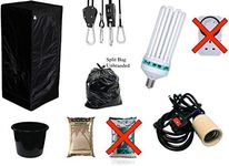 Best Complete Hydroponic Small Grow Room Tent Canna CFL Light Kit 40x40x140 (0.4x0.4x1.4Meter coco 10 liter)