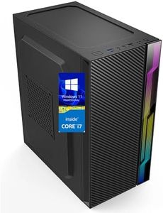 CloudVU Desktop PC,Core i7-4770/90 Turbo | 16GB RAM | 512GB SSD M.2 NVMe | HDMI, VGA, Gigabit LAN,USB 3.0,HD Graphics,Windows11 Pro Licence (ClociteFAN-i7-512GB SSD NVMe-16GB-Cosmic)