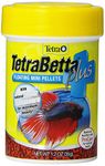 TetraBetta Plus Floating Mini Pellets, Fish Food with Natural Color Enhancer