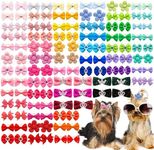 100pcs Crown Dog Hair Bows,Mix Smal