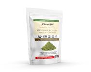 Organic Moringa Powder, Premium-Quality Moringa Leaf Powder, Vegan, Gluten-Free, Kosher, and Non-GMO, Must-Have Spices and Seasonings, 120 Grams - Minerva Spices