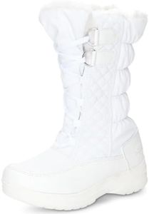 totes Women's Jami-tw Snow Boot, White, 10 Wide