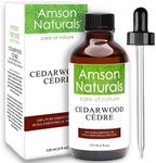 Cedarwood Essential Oil 4oz / 120 ml by Amson Naturals - 100% Pure & Natural Cedarwood oil for Hair, Diffusers, Candles, Soap making.