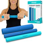 Vive Resistance Flex Bars for Physical Therapy (5 in 1 Set) - Weighted Hand Grip Strength Trainer for Injury Recovery, Tennis, Golfers, Elbow Tendonitis - Resistance Strengthening Multi Pack