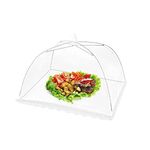 Mesh Food Cover Tent Umbrella, Food Dome, 30cm (11.8") Pop Up Nets Perfect for Protecting Food at Parties, Picnics, BBQs, Outdoors, Reusable and Collapsible (1)