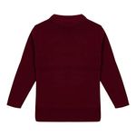 CLAP Boys Girls Full Sleeves Round Neck Acrylic Winter Sweater Woolen Warm Skivi (3 Years - 4 Years, Maroon)