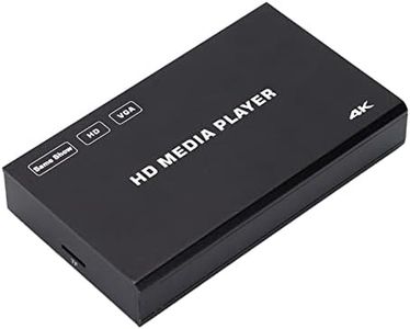 Lettore Multimediale Digitale, Lettore Multimediale 4K 60FPS con Telecomando, Supporta Registrazione in, Uscita, VGA (Spina europea)