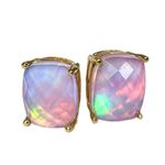 SeagullIN Cushion Shape Birthstone Stud Earrings for Women | Minimalist Jewelry for Sensitive Ears | Hypoallergenic Studs with Gift Box