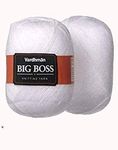 Vardhman Big boss Wool Hand Knitting Soft Fingering Hank White Shade no-12 (200 Grams)