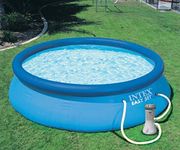 VWretails Inflatable Easy Set Swimming Pool (28122_10ft) with 330 Gph Clear Cartridge Filter Pump