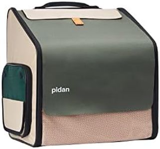 pidan Expandable Cat Backpack Cat Carrier Large Pet Carriers Backpack Bag for Cats Bags Litter Box Include 15”×15” ×23.2” Quick & Easy Assembly