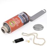 Livebe Real Working Lint Roller with Storage, Secret Stash Safes, Secret Hidden Diversion,Money Jewelry Storage (red towel)