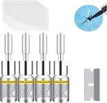 Windshield Repair kit, Car Windshield Nano Crack Repair- 4 Resin Bottles and 10 Curing Films, Easy to USE Automotive Glass Nano Repair Supplement Fluid Glue Chips Repair Kit