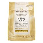 Callebaut W2 Finest Belgian White Chocolate Callets 28.0% Cocoa 2.5kg