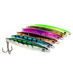 Reeldiculous Fishing, LLC Surface Cast Crankbait Jerkbait Irons Jigs w/MUSTAD CARBON STEEL HOOKS & RINGS | The Ninja Comes in 6 Colors & 4 Weights