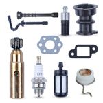 Adefol Oil Pump Worm Gear Fuel Oil Hose Filter Kit for Stihl 025 023 021 MS250 MS230 MS210 Chainsaw Parts 11231412200 11236403200 Intake Manifold Boot