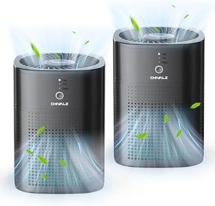 2 Pack CHIVALZ Air Purifiers for Bedroom, Air Purifiers for Home Bedroom, Quiet Air Cleaner with 24dB Sleep Mode, True HEPA Filter for Pet, Black