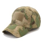 CHINWHI Baseball Cap Men Sun Protection Tactical Camo Hat Military Camo for Camping Camping Hiking Outdoors Sport Adjustable Unisex (ATFG, 1)