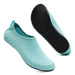 Swim Water Shoes Socks Barefoot Protecting for Sea Beach Swimming Pool Mens Women(Moon Green 015,4.5/5.5 UK,38/39 EU)