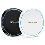 NANAMI Fast Wireless Charger [2 Pack], 15W Max Wireless Charging Pad for iPhone 15/14 Pro Max/13/12 mini/SE2/11/XS/XR/X/8 Plus, for Samsung S24 Ultra S23 S22 S21 S20 S10,Note20,Pixel 6, AirPods Pro/3