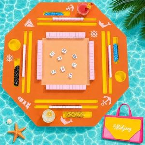 Eolzzi 36" Foldable Floating Mahjong Table for Pool, Poker & Dominoes