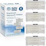 Fette Filter - 4 Pack of Vacuum Filter Compatible with Miele S4, S5, S6, S8, S8000, S8999, S6000, S6999, S5000, S5999, S4000, S4999, Complete C2, Compare to Part # SF-HA 50.