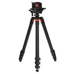 DeathGrip Aluminum Tripod with Durable, Lightweight, Stable Design, Bubble Level and Hands-Free Operation for Hunting, Shooting and Outdoors, Black, Maximum Height: 47" (Rifle saddle mount + tripod)