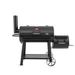Char-Griller Grand Champ Barrel Grill and Offset Smoker in Black