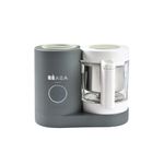 Beaba Babycook Neo-6 In 1 Baby Food Processor, Blender, Steamer, Cooker & Sterilizer, Portable Baby Food Cooker, Puree Maker and Warmer (Mineral grey)