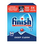 Finish All In 1, Dishwasher Detergent - Powerball - Dishwashing Tablets - Dish Tabs, Fresh Scent, 94 Count Each