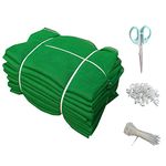 UR LITTLE SHOP 50% UV Protection Garden_Balcony_Terrace Shade Net_3 M X 30 Meters_10 X 100 Feet_Green Color with 1 Scissor_30 Tags_30 Clamps LSNTS7