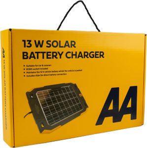 AA 13W Solar Battery Charger – Portable Solar Panel Power Bank