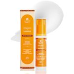 Nature Spell Vitamin C SPF 50 Face Fluid Sunscreen 75ml, UVA & UVB Protection – Suitable for All Skin Types – SPF 50+ Face Moisturiser, Water Resistant, No White Cast, Made in the UK