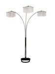 ORE International 6932 84-Inch 3 Light Crystal Inspirational Arch Floor Lamp