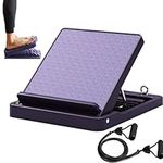 PROIRON Slant Board Calf Stretcher, Adjustable Stretch Board for Deep Calf Hamstring Stretching or Plantar Fasciitis, Ankle Foot Incline Board, Stretching equipment 7 Level, Resistance Bands Included