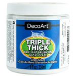 Deco Art Triple Thick Brilliant Brush-On Gloss Glaze 8oz, Other, Multicoloured, 236 ml (Pack of 1)