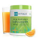 HealthKart HK Vitals Veg Collagen Supplement (Orange, 200g) | With Biotin, Vitamin C, E, Sodium Hyaluronate | For Healthy Skin, Hair & Nails