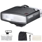 Godox Lux Junior Retro Camera Flash, 6000K On-Camera Flash, 7 Levels Flash Power Retro Camera Speedlite, Support Auto and Manual Modes, Compatible with Canon Nikon Sony Fuji Olympus Hot-Shoe Cameras