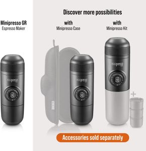 WACACO Minipresso GR Portable Espresso Maker – Compact Manual Coffee