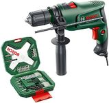 Bosch Home & Garden Impact Drill EasyImpact 600 (600 Watt, Includes 34 Piece X-Line Drill and Screwdriver Bit Set)