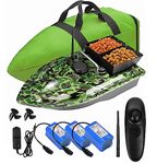 Bait Boat,12000mah Large capacity batteries Fishing Bait Boat ,500m Remote control,1.5kg Loading Hopper,wind and wave resistant,with Handbag. Give antennas, propellers, and other small gifts.bait boat