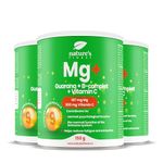 Nature's Finest by Nutrisslim Magnesium Complex Guarana Powder, Multivitamin for Strong Immune System, Energy boosters Supplement, Vitamins for Reduce Tiredness and Fatigue, Mango Flavour