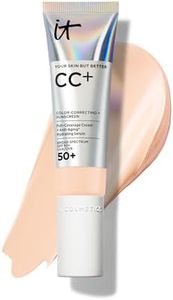 IT Cosmetics CC+ Cream (Fair Beige) - Natural Full Coverage Foundation With SPF 50+, Color Corrector & Anti-Aging Hydrating Serum, Hyaluronic Acid + Peptides, Lightweight - 1.08 fl oz