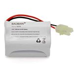 BAOBIAN XB2700 V2930 V2700Z VAC-XB2700 V2700 Replacement Battery 4.8V 1500mAh Ni-Mh Compatible with Euro Pro Shark Vacuum Carpet and Carpet Sweeper