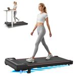Walking Pad with Incline, Treadmills for Home, 2.5HP Portable Electric Under Desk Treadmill with LED Display & Remote, Adjustable Speed, No Assembly